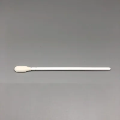 105mm Disposable Medical Test Sterile Saliva Oral Sample Collection Cotton Foam Tipped Plastic Stick Swab with CE Certificate