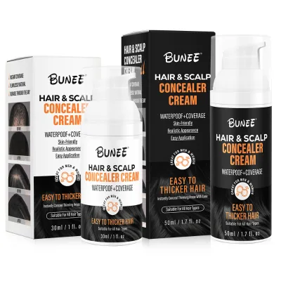 High Quality Professional Natural Cruelty Free Scalp Hair Concealer Permanent Organic Black Hair Color Cream 50ml Korea Hair Dye