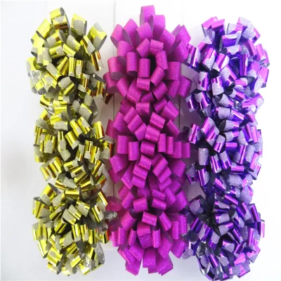 Christmas Tinsel, Tinsel Bow, Gift Bows for Christmas Craft Decoration Bow