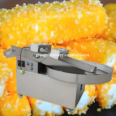 High Quality Food Snack Bread Crumbs Batter Breading Almond Chocolate Candy Coating Machine Fried Chicken Breading Machine