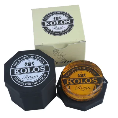 Custom Logo Low Dust Premium Violin Shaped Rosin Rosewood Case Round String Instrument Rosin for Violin Cello Wholesale