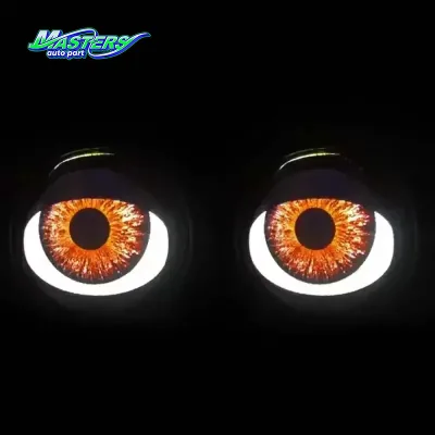 Masters Elite Auto Part Car Decoration Lights 12v Lights Angel Devil Eye Headlights Retrofits Devil Eyes Led Lens
