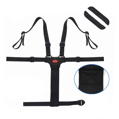 Adjustable 5 Point Harness Baby Stroller Baby High Chair Safety Seat Belt With Buckle
