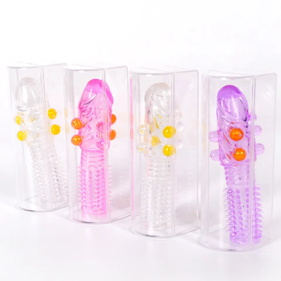 High Quality Hot Ultra Thin Dragon Condom Super Soft Silicon Crystal Penis Sleeve Spike Condom