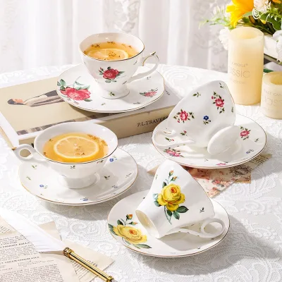 Best Selling European Luxury Porcelain Cups and Saucers