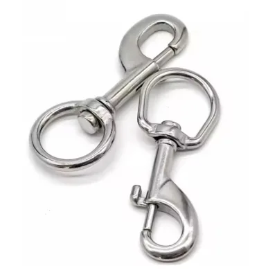 304 316 Stainless Steel Polished Swivel Carabiner Hook for General Industry