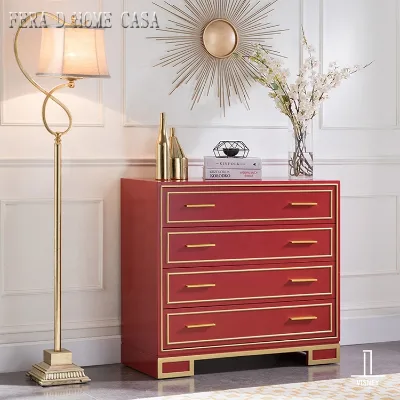 Wholesale Modern Luxury Wood Console Table for Apartment Living Room with 4 Drawers