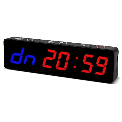 Hot Sales 1 Inch Gym Timer Electronic Clock Display LED Gym Boxing Hall Timer