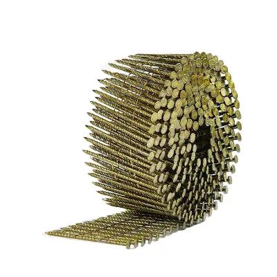 Low Carbon Steel Wire Pallets with Coil Nails Flat Head Style Smooth and Ring Shank Type
