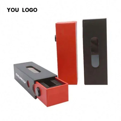 Paper Box Packaging 0.5ML 1ML Tube Custom Childproof Childlock Glass Blank Child Resistant Box With Window