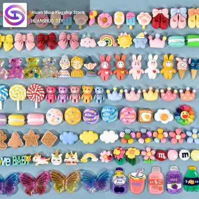 DIY Phone Case Kit Cream Glue Small Accessories Creative Paste Toys Hairpin Ornaments Resin Doll Figurine Lucky Bag