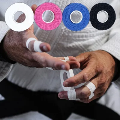 1cm*10M Judo Sports Rigid Strapping Protection Brazilian Black White MMA Rock Climbing Jiujitsu Jiu Jitsu BJJ Finger Tape