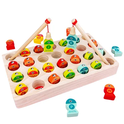 Wooden Letter Fishing Game