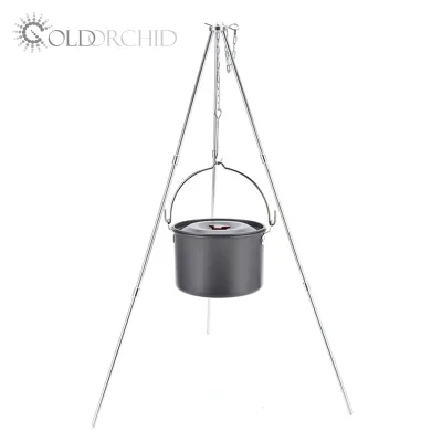 Portable Durable Camping Hanging 4L Pot Cooking Hiking Outdoor Camping Light Weight Cookware