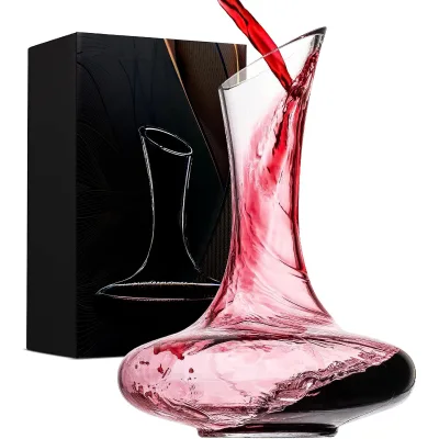 One-Stop Service OEM ODM Lead-Free Crystal Glass Hand Blown High Transparency Transparent Wine Decanter for France Southwark