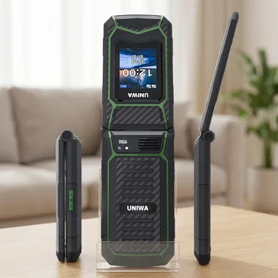 2.8 Inch Double Screen Dual SIM Card Senior Flip Phone 2G Large Button 2000mAh Big Battery for Senior Citizens