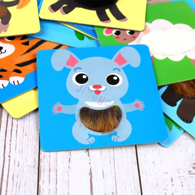 Custom Touch Cards Training Materials for Toddlers Learning Animal Flash Cards with Top Quality