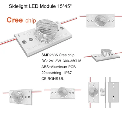 Side View DC12V Edge Lit LED Module Smd3030 Warranty High Power 2w 45*15 Degree LED Module for Advertising Light Box