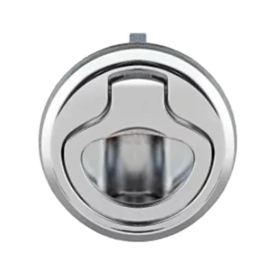 Zinc Alloy Boat Cam Flush Pull Locker Locking Lift Mount Handle Deck Heavy Ring Slam Marine Hatch Latches Cylindrical Lock ANSI