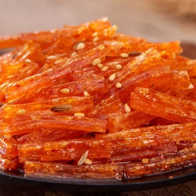 Spicy Savory Strips Latiao Chinese Traditional Snacks Semi-Soft Texture Customized Specifications