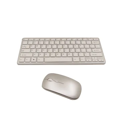 Factory Direct Sale Ultra-thin Rechargeable Ergonomic 2.4Ghz Dual Mode Wireless Keyboard and Mouse Combo Set for Office