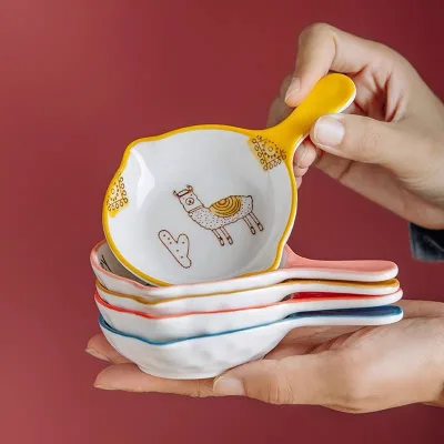 Small Ceramic Soy Sauce Dish With Logo Baking Tray Dishes for Mini Sauce Ketchup Dish