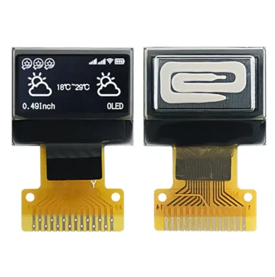 Factory Direct Sales Quality Products 5.58x11.18mm Display Area 0.49 Inch PMOLED 64x32 Resolution I2C Interface