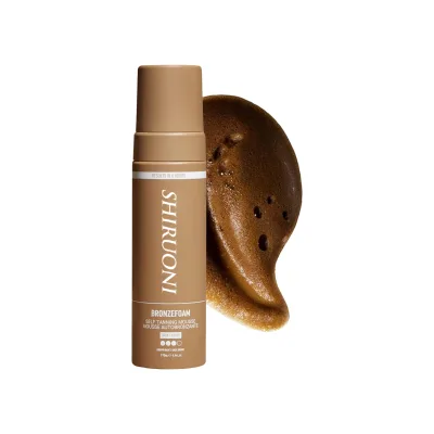 Velvety Sunless Tanning Mousse Natural DHA Bronzing Foam with Mango Pulp Nectar Panthenol Even Streak-Free Instant Tan Mousse
