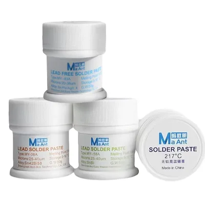 MaAnt Lead-free BGA Solder Paste for iPhone Repair 138 158 183 217 Degree Repair BGA Motherboard Chip Maintenance Soldering Tin