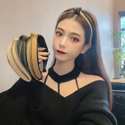 Korean Version of Advanced Sense Fashion Hair Hoops Knotting Non-slip High Quality Headband Elegant Vintage Headwear