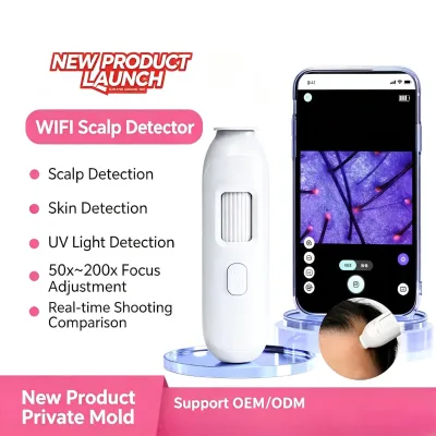 Pakiss Wireless Scalp Follicle Detector 50X-200X HD WiFi Microscope