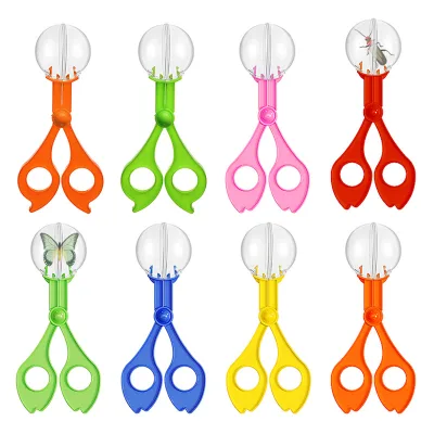 Self-produced children's outdoor adventure insect-catching tools: colorful bubble beads, insect clamps, scissors clamps