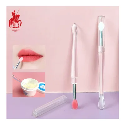 3 Colors Transparent Convenient Wholesale Colorful for Multiple Purposes Mini Silicone Applicator Lip Brush