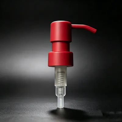 Matte Red Lotion Pump Long Nozzle Cosmetic Bottle Pump Replacement Accessory Metal Pump