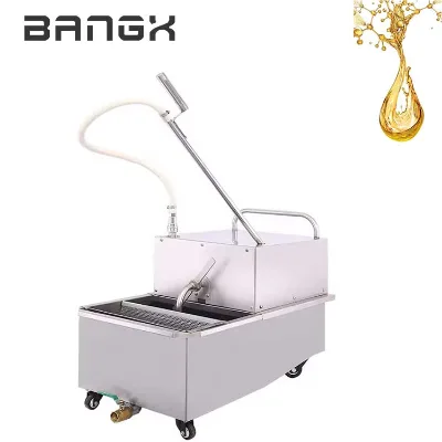 Commerical 38L 48L 58L Oil Purifying Machine Automatic French Fries Cooking Oil Filtering Machine for Restaurant