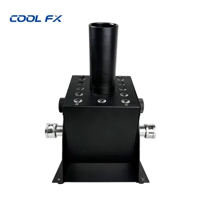 Cool FX Led Co2 Fog Jet Machine 12*3W RGB Vertical Smoke Fog Cannon Machine for Dj Disco Wedding Stage Effect
