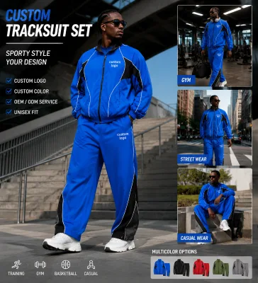 Custom Tracksuit Set Men Sportswear Training Suit Lightweight Jacket Pants Athletic Wear OEM ODM Manufacturer Wholesale