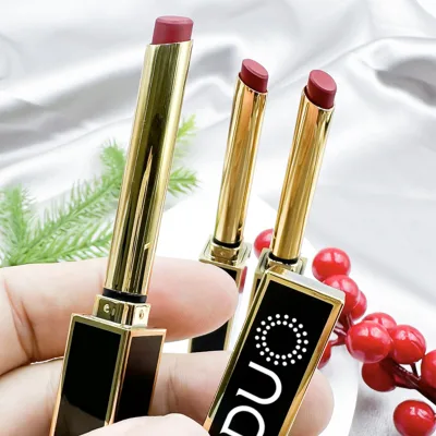 Moisturizing Vitamin C Powder Lipstick with Fine Tube Sample Size 4g Color Cosmetics Factory OEM Custom Manufacturer