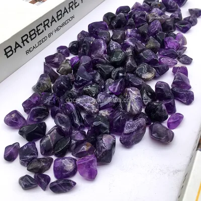 Wholesale Natural Crystal Amethyst Raw Tumble Healing Gem Crystal Crafts Quartz Amethyst Chips Stone for Sale
