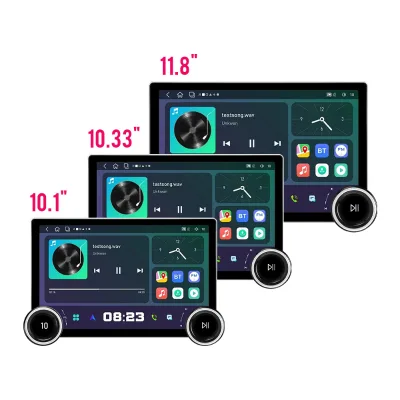 10.1" 10.33" 11.8" Diamond 2k QLED Car Stereo Screen Audio Volume Display Knob Car GPS Touch Screen Android Auto Carplay
