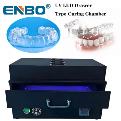 UV LED Curing Lamp Drawer Type for Dental 3D Resin Models Post Curing Biocompatible Anti Yellowing