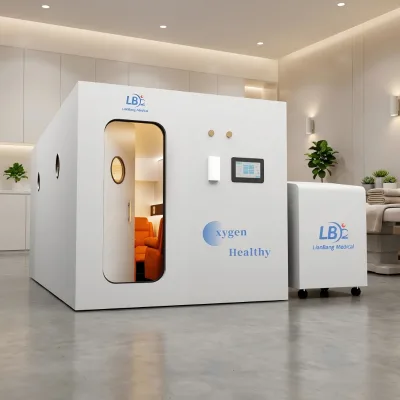 Premium 6 Seat 1.3ATA Rigid Oxygen Chamber with Custom Sofa and 32 Inch TV Camara Hiperbrica for Anti Aging Therapy