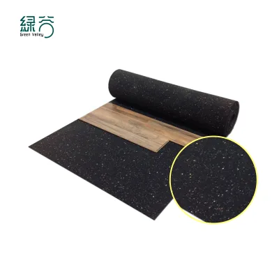 Green-Valley Sound-Absorbing Rubber Underlayment Flooring Roll for Hospital Use Interlocking Sport Flooring 5 Year Warranty