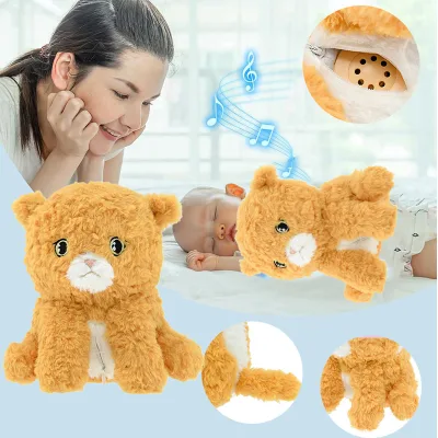 Interactive Cuddly cat Stuffed Animal Toy Custom Singing Music Talking Toy Electronic Plush Toys for Kids