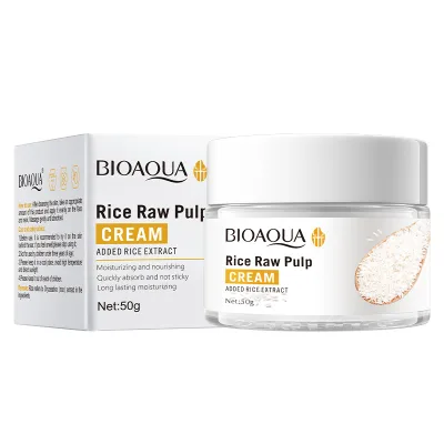 Skin Care Rice Extract Face Smoothing New Face Beauty Natural Moisturizing Skin Wrinkles Brighten Rice Face Cream