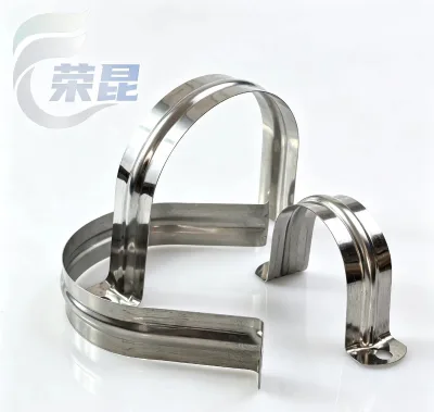 High Quality 304 Stainless Steel Rigid U Shaped Strap Clip Conduit Ring U Type Pipe Saddle Clamps for Fixing Supporting