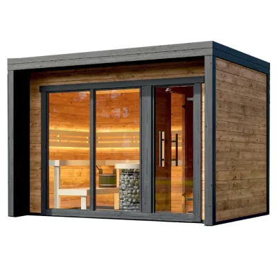 2026 High Quality Outdoor Solid Wood Therapy Room for 4-8 Person