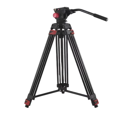 Wholesale 1.7m Professional Camera Tripod with Hydraulic Damping and Pan-tilt Head, Heavy-duty Tripod for Photography and Vide