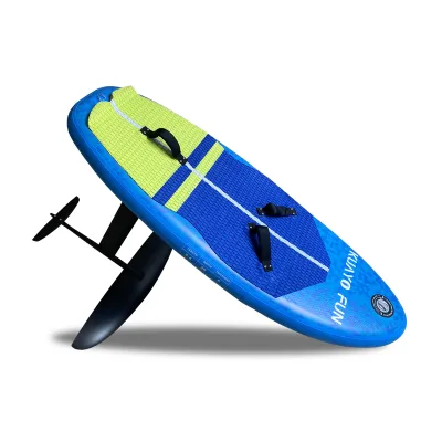 OEM 110L/140L Inflatable Surfboard PVC Dark Blue Water Sports Equipment