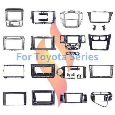 9inch  Navigation Frame Car Audio Radio Frame Fit for 2012-2014 Toyota Prius C